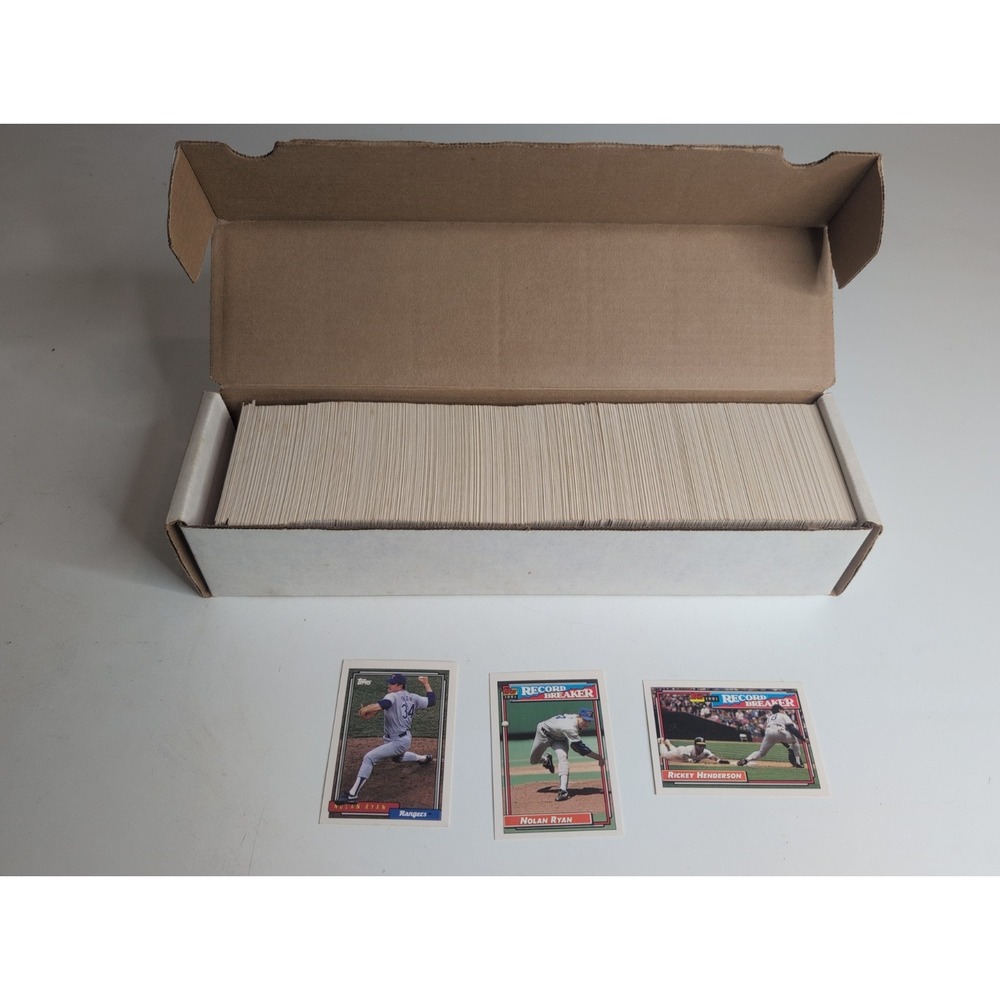 Mixed Lot 1992 Topps Baseball Cards Nolan Ryan Gradable And More Superstars!